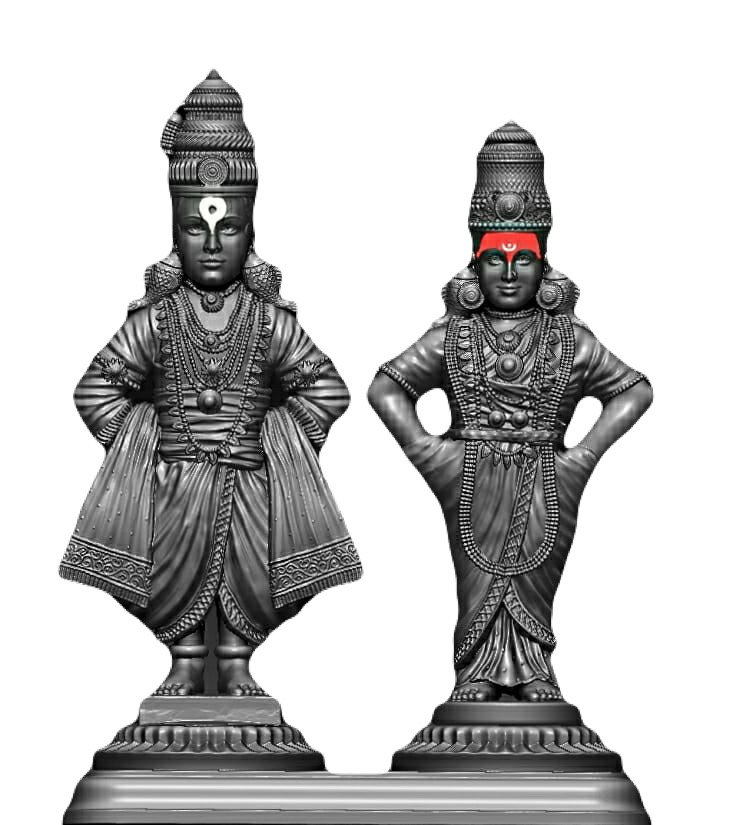 Vitthal Rukhmini 4.5 inch - Image 2